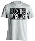 FUCK THE JAYHAWKS - Missouri Tigers Fan T-Shirt - Box Design - Beef Shirts