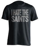 hate the saints black and grey tshirt cowboys fans