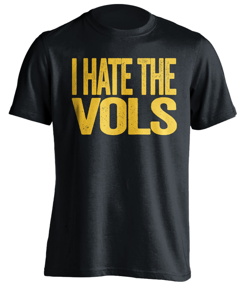 i hate the vols black and gold tee shirt TTU fans