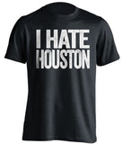 i hate houston astros new york city black tshirt