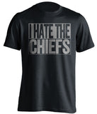 i hate the chiefs dallas cowboys fan black shirt