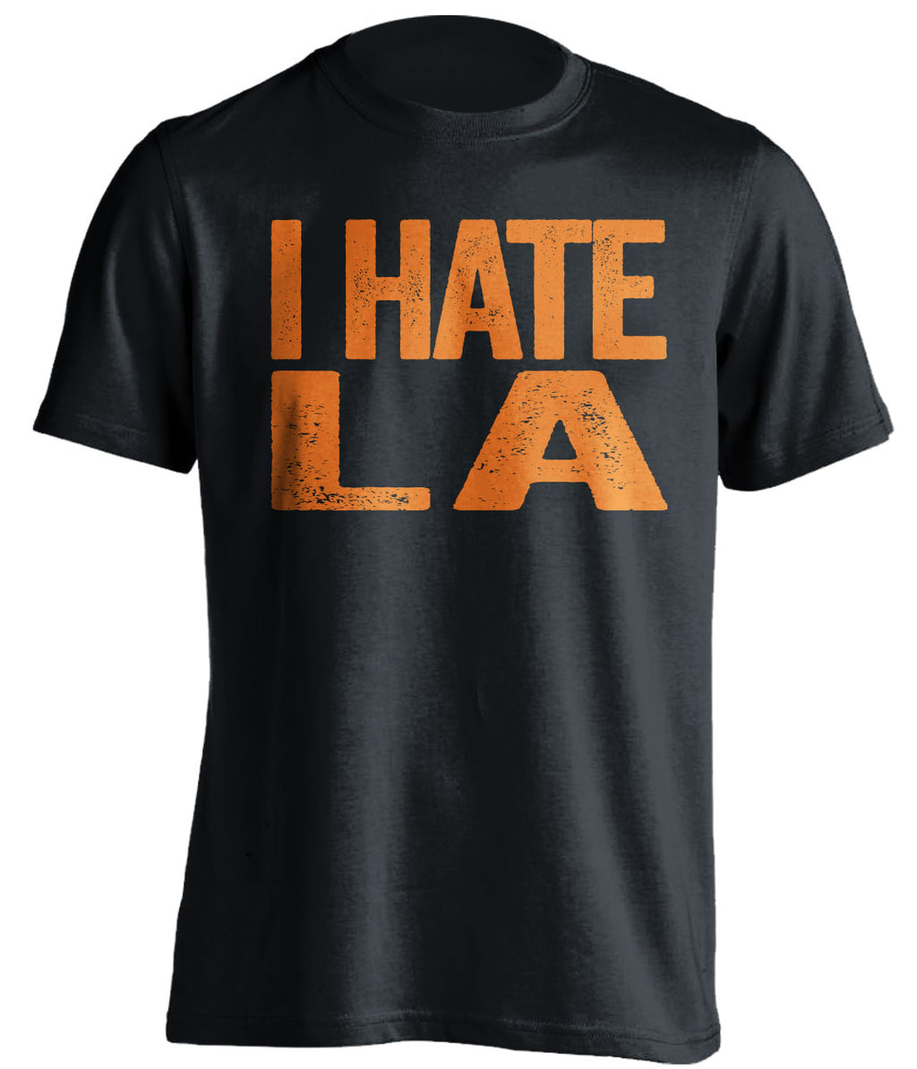 i hate la dodgers san francisco giants black tshirt