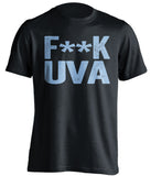 fuck uva UNC fan shirt black and blue censored