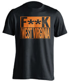 fuck west virginia cavaliers cavs black shirt censored