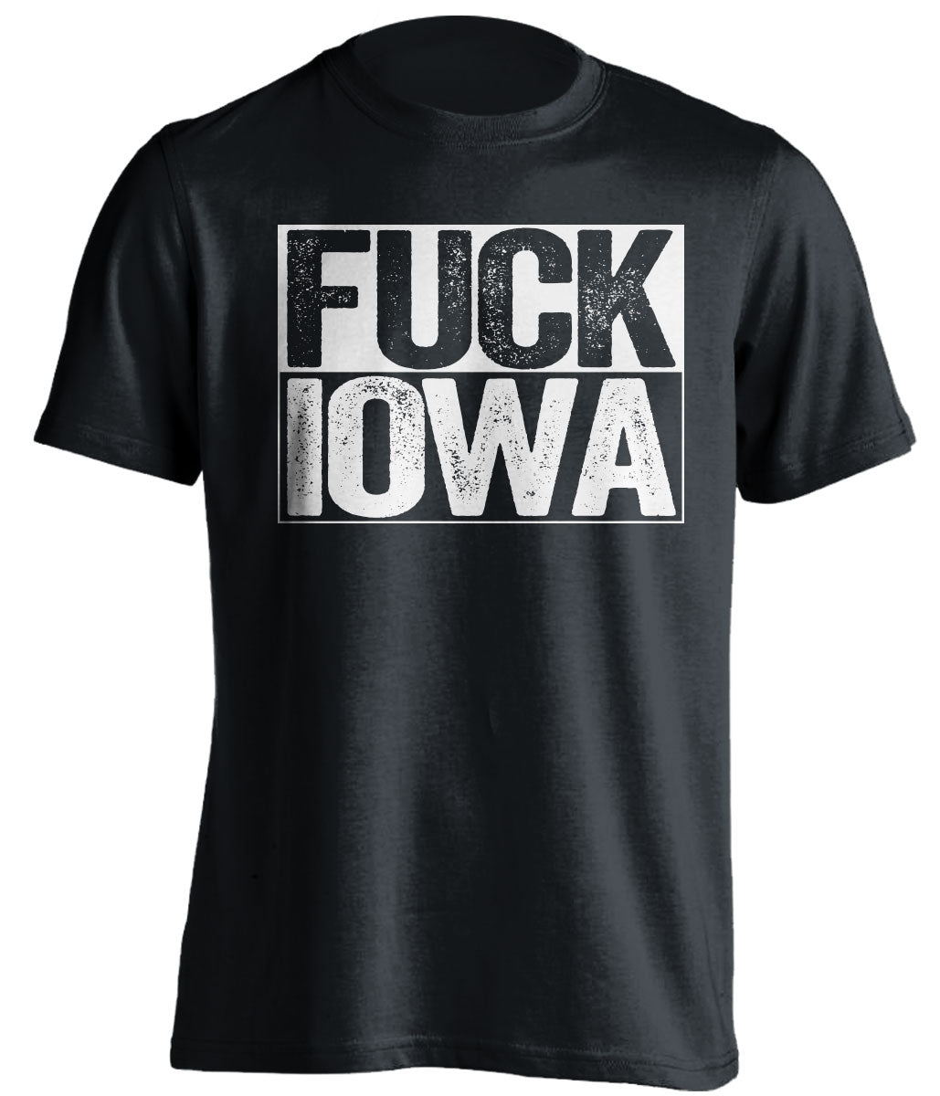 fuck iowa uncensored black shirt penn state fans