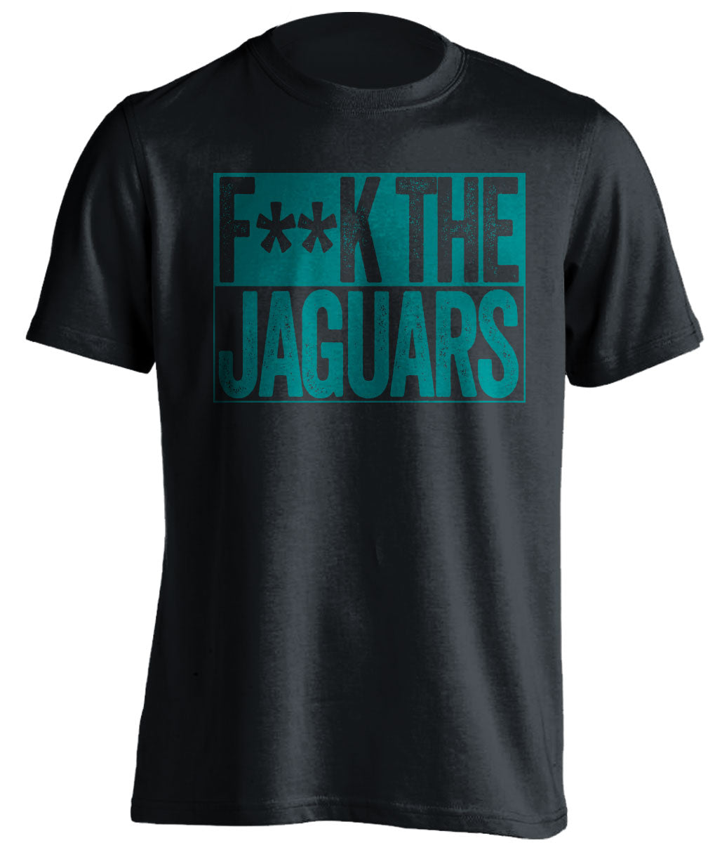 fuck the jaguars jacksonville fan hater black shirt censored