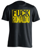 fuck ronaldo uncensored black shirt LUFC leeds united fan