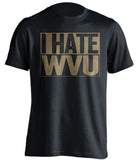 i hate wvu pitt panthers black shirt