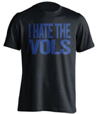 i hate the vols black tshirt for memphis fans