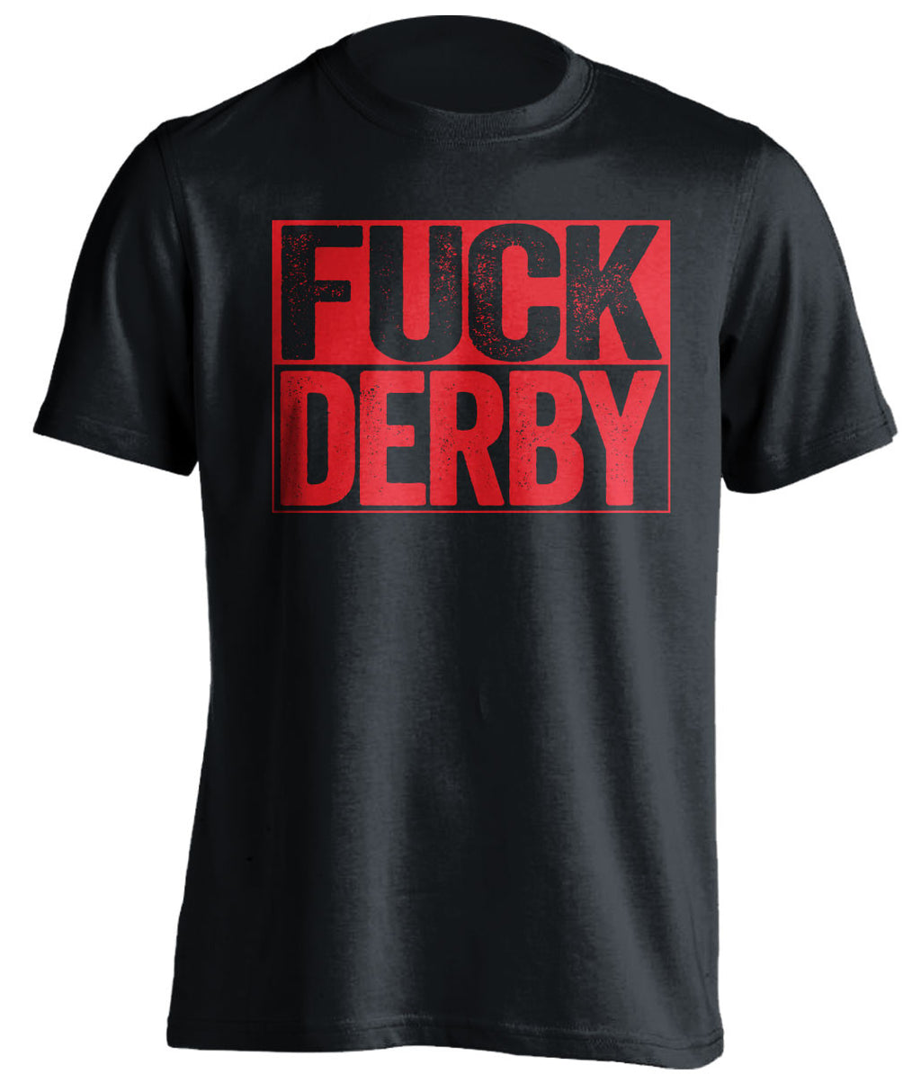 FUCK DERBY Nottingham Forest FC black TShirt