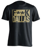 fuck dallas cowboys new orleans saints black shirt censored