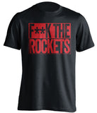 fuck the rockets portland blazers black shirt censored