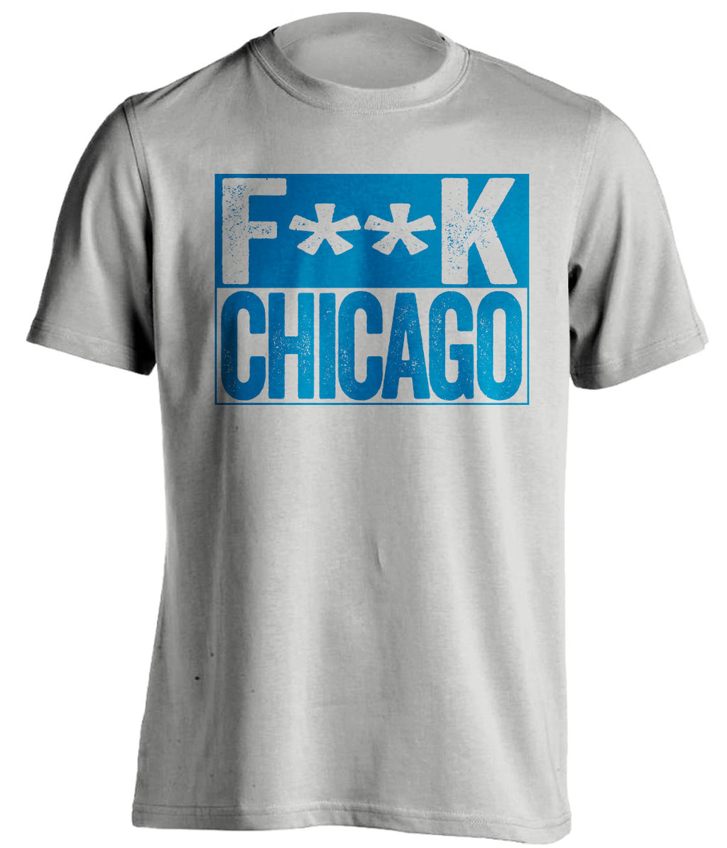 fuck chicago bears detroit lions grey shirt censored