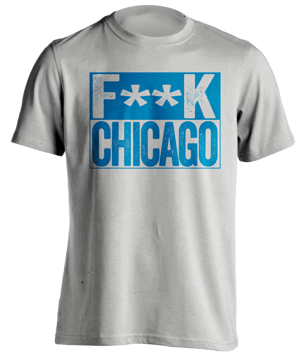 fuck chicago bears detroit lions grey shirt censored