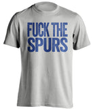 fuck the spurs grey tshirt chelsea colors uncensored