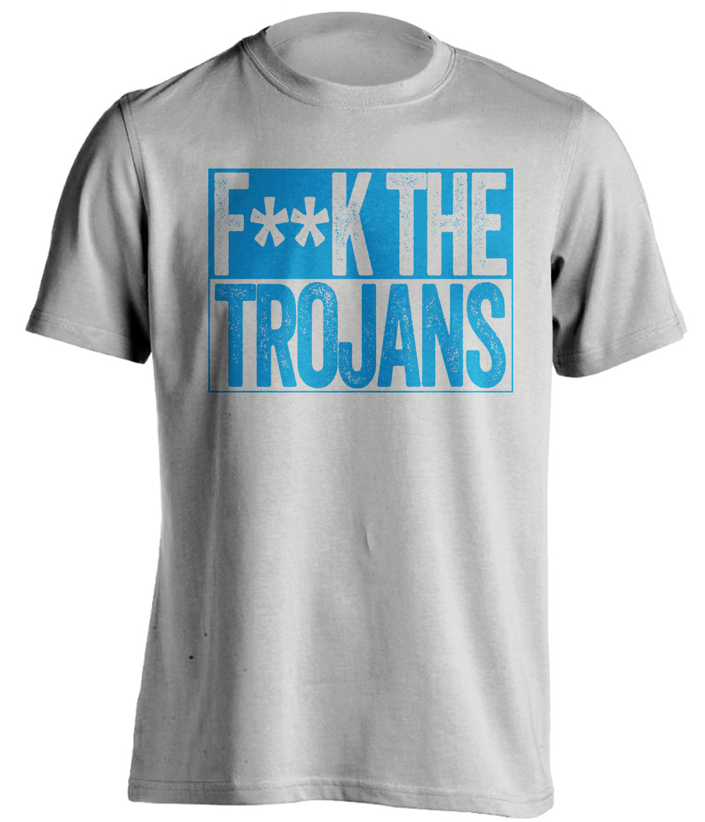 fuck the trojans usc ucla bruins grey shirt censored