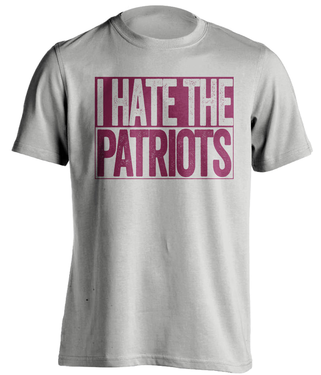 I Hate The Patriots - Haters Gonna Hate Garnet and Gold Version - Box Design - Beef Shirts