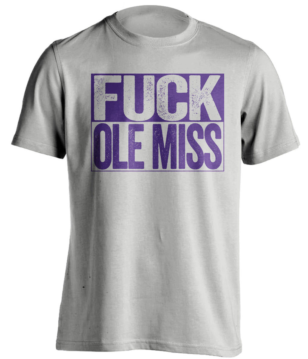 FUCK OLE MISS - LSU Tigers Fan T-Shirt - Box Design - Beef Shirts