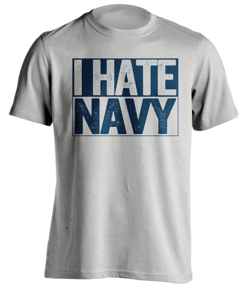 i hate navy grey and blue tshirt