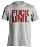 fuck uml lowell umass minutemen grey tshirt uncensored