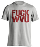 fuck wvu virginia tech hokies grey tshirt uncensored