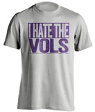 i hate the vols grey and purple shirt