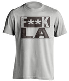 fuck la dodgers san diego padres grey shirt censored