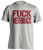 fuck merrimack umass minutemen grey tshirt uncensored