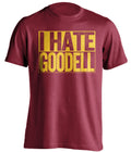 i hate goodell red shirt washington redskins fans
