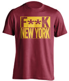 fuck new york cavaliers redskins commanders red shirt censored