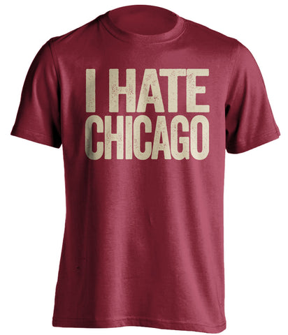 i hate chicago cubs sox arizona dbacks red tshirt