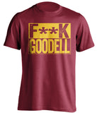 fuck roger goodell censored red shirt washington redskins fan