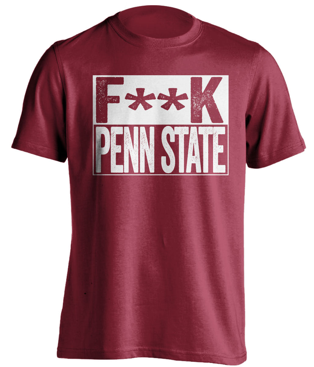 fuck penn state censored red shirt for temple owls fans