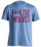 fuck the wolves garnet shirt aston villa fans censored