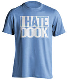 I Hate Dook UNC Tar Heels blue TShirt