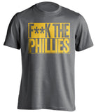 fuck the phillies pittsburgh pirates grey shirt censored