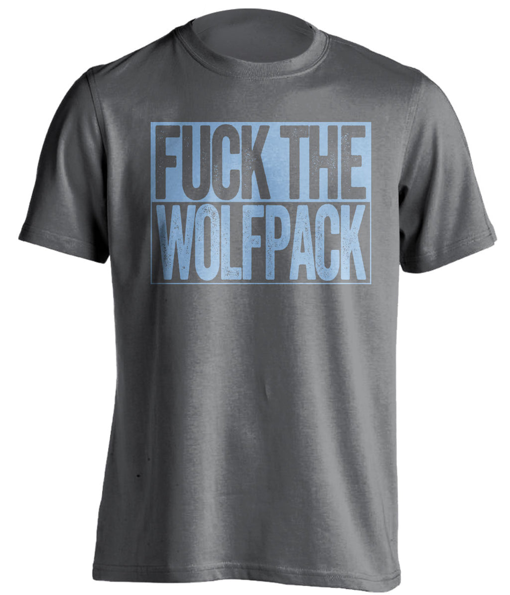 fuck the wolfpack unc tar heels grey shirt uncensored
