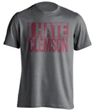 i hate clemson fsu noles grey shirt