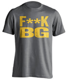 fuck bg bgsu censored grey tshirt for toledo fans