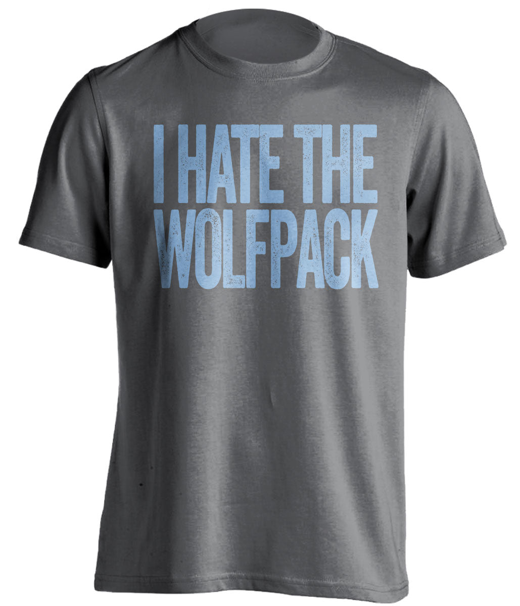 i hate the nc state wolfpack unc tar heels grey tshirt