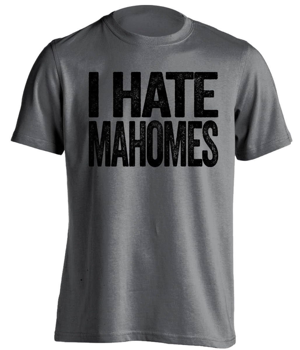 i hate patrick mahomes oakland raiders grey tshirt