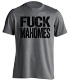 fuck patrick mahomes oakland raiders uncensored grey tshirt