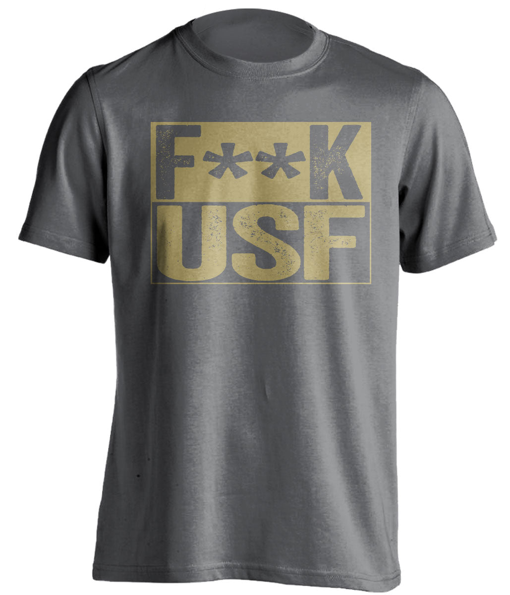fuck usf censored grey shirt for ucf knights fans