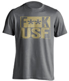 fuck usf censored grey shirt for ucf knights fans