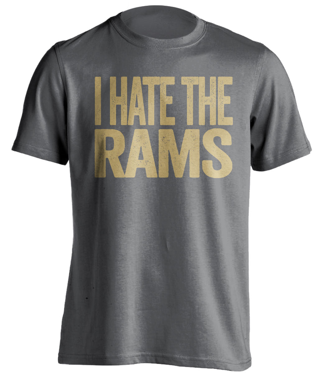 i hate the rams grey tshirt for st louis rams fans