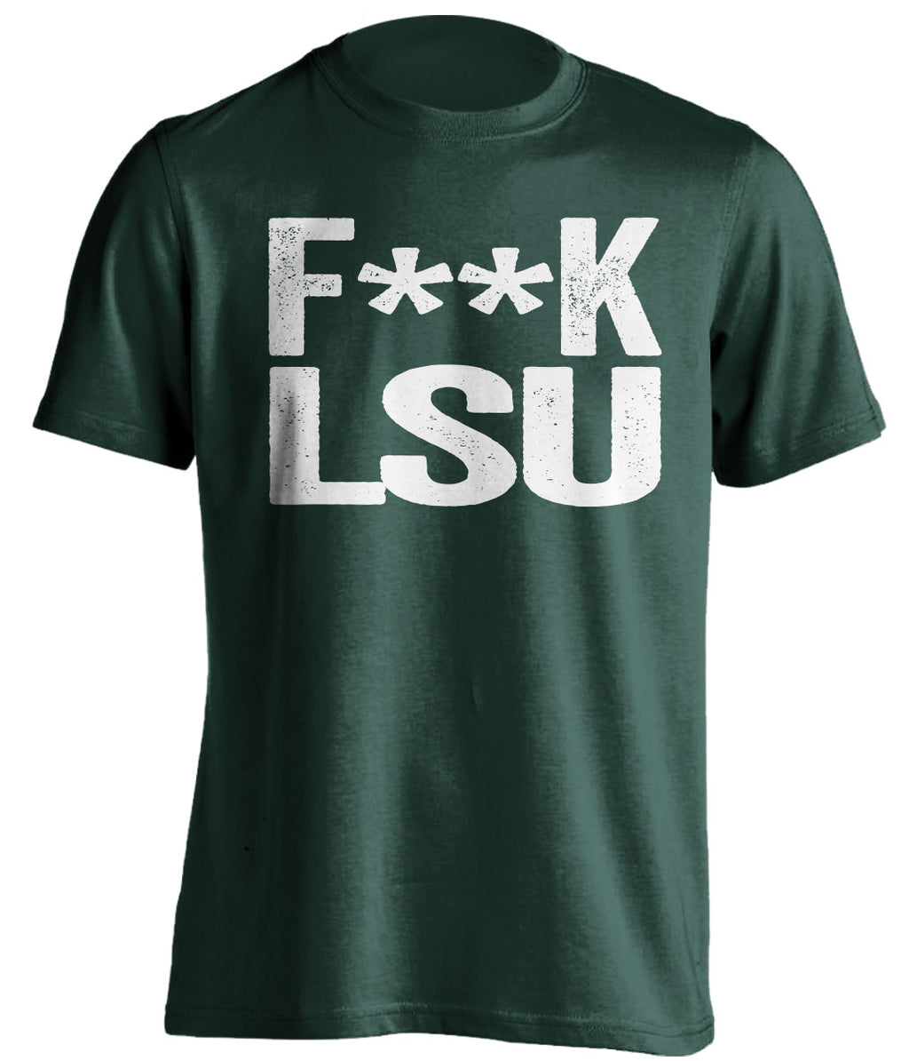 fuck lsu censored green tshirt for tulane fans