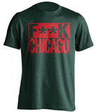 fuck chicago blackhawks minnesota wild green shirt censored