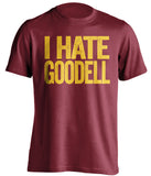 i hate goodell red tshirt washington redskins fans