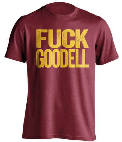 fuck roger goodell uncensored red tshirt washington redskins fan