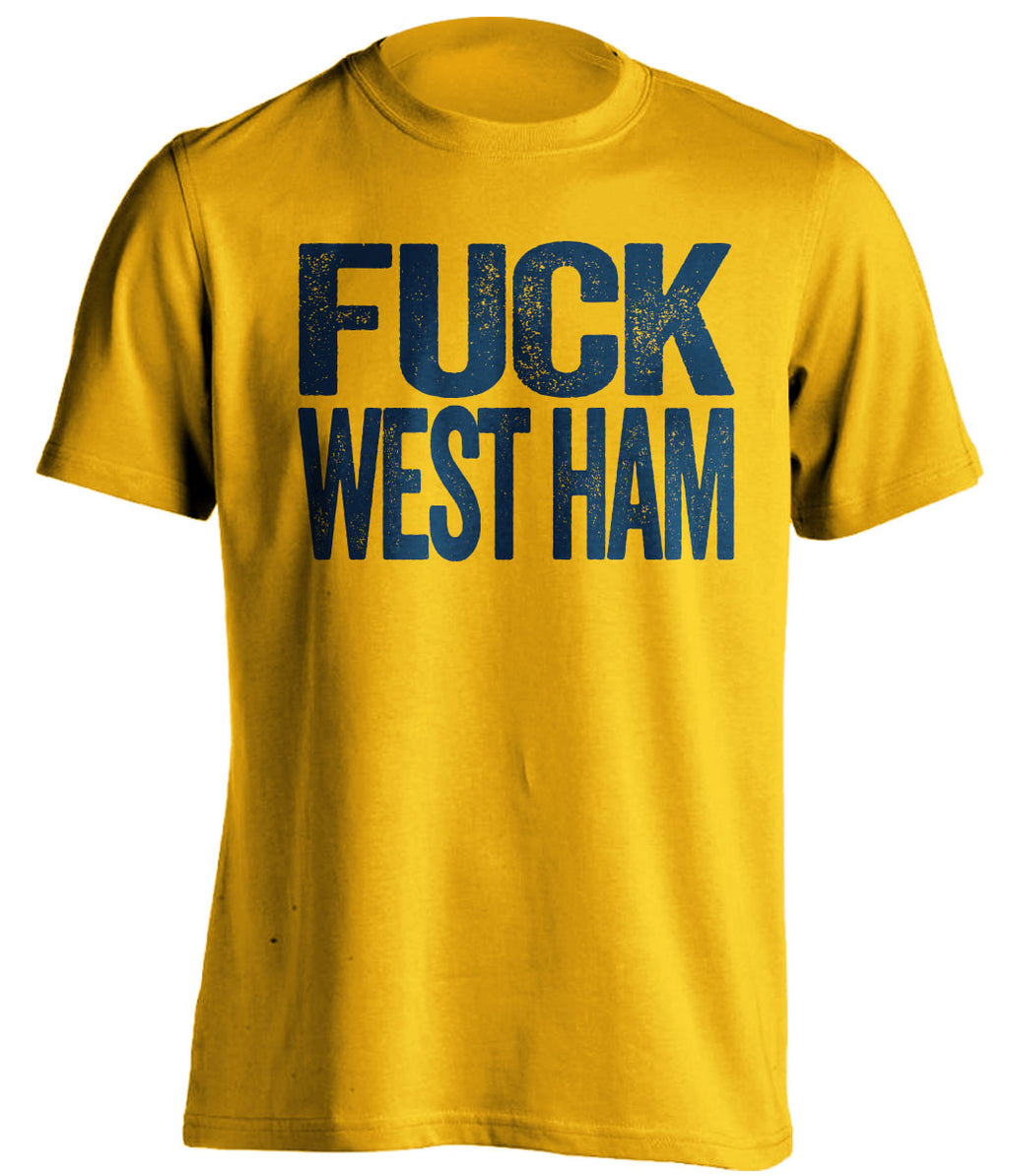 FUCK WEST HAM - Millwall FC Fan T-Shirt - Text Design - Beef Shirts